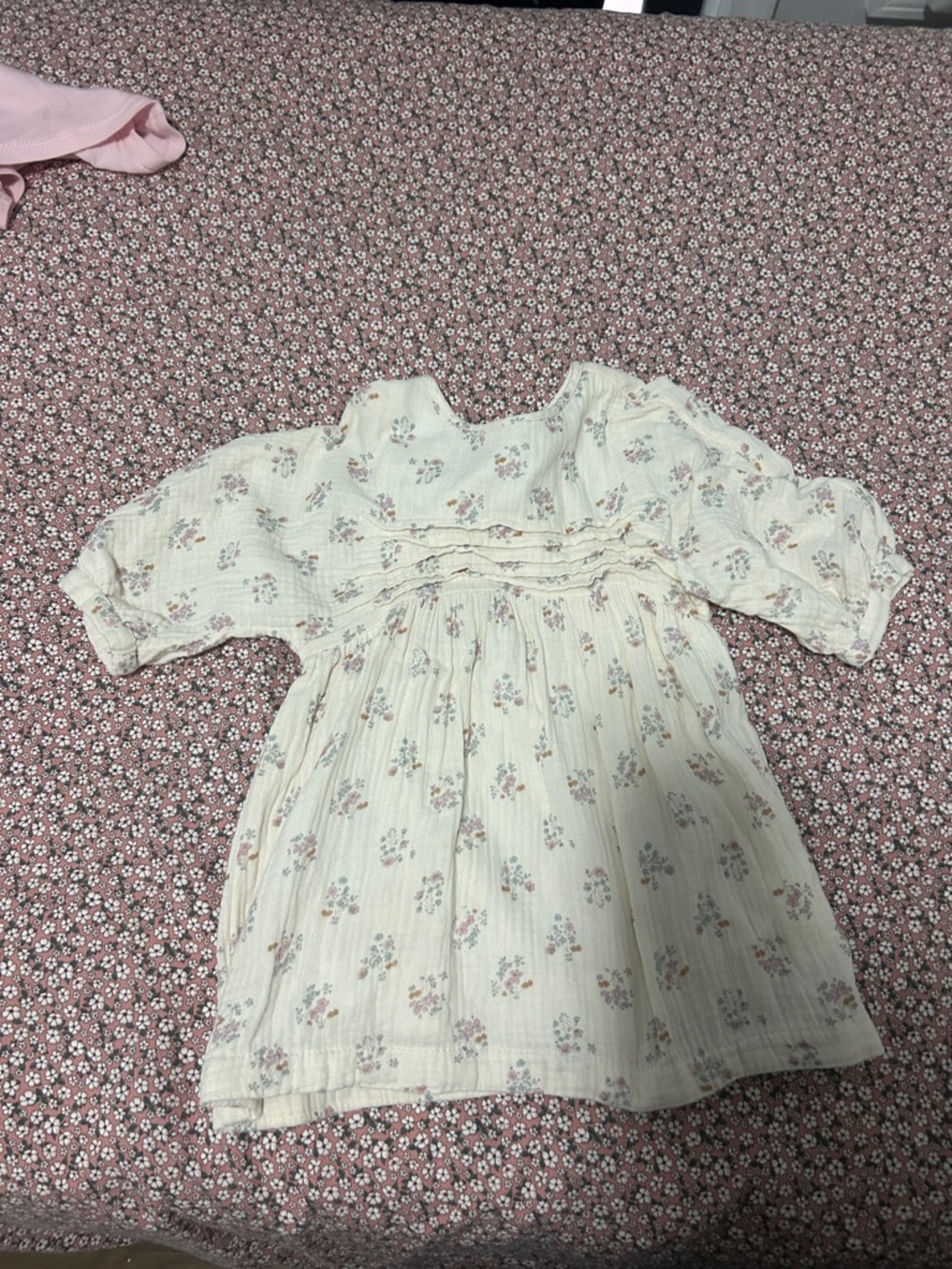Zara Ivory Floral Dress size 3t